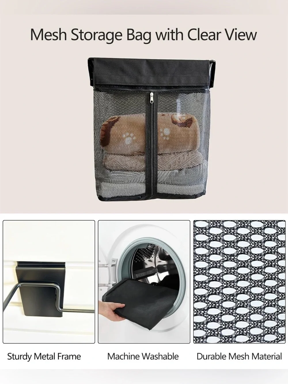ATOOLA Mesh Storage Basket for Slatwall